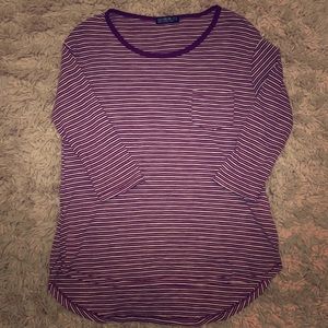 striped red and white cotton on t-shirt